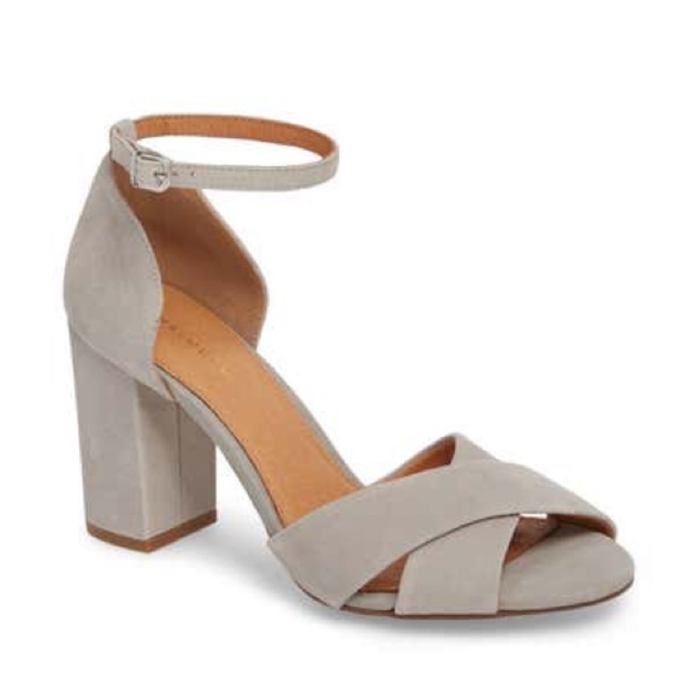 Halogen light grey suede sandal